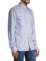 Surf Stripe Button-Front Shirt