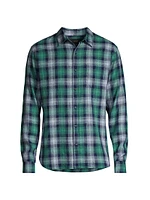 Del Mar Plaid Button-Front Shirt