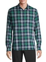 Del Mar Plaid Button-Front Shirt