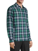 Del Mar Plaid Button-Front Shirt