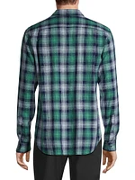 Del Mar Plaid Button-Front Shirt