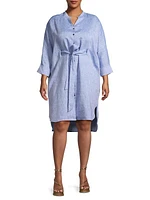 Fresia Cotton-Linen Shirtdress