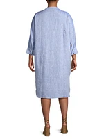 Fresia Cotton-Linen Shirtdress