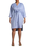 Fresia Cotton-Linen Shirtdress