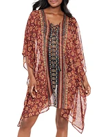 Zwina Floral Chiffon Caftan