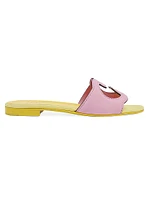 Suede Slide Sandals