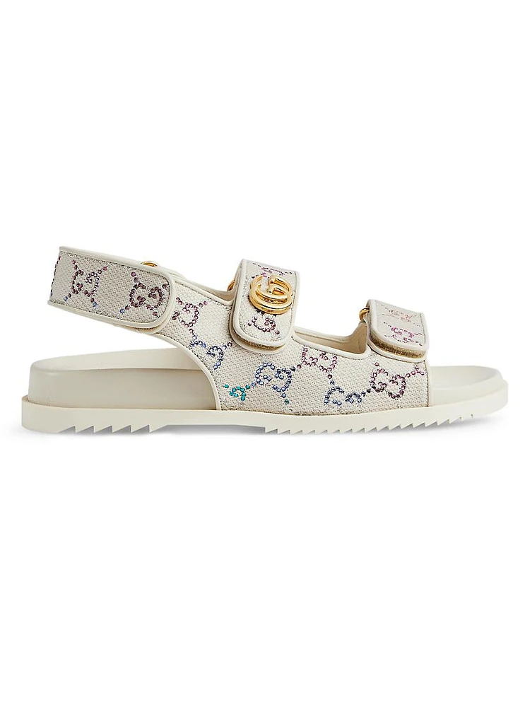 Moritz GG Monogram Canvas Athletic Sandals