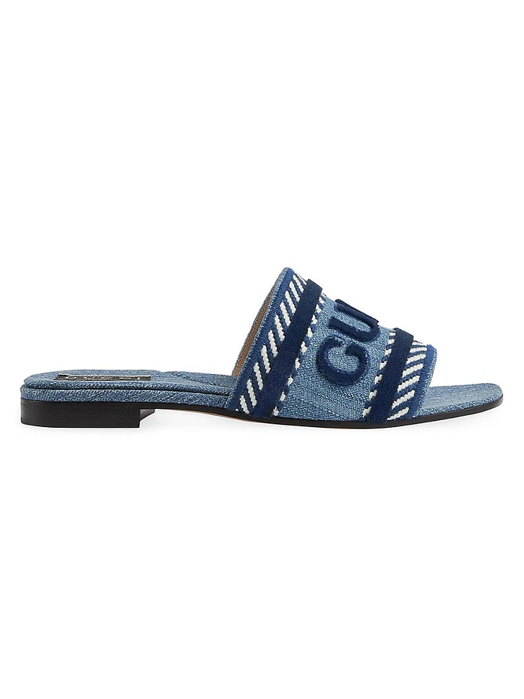 Jane Denim Slides