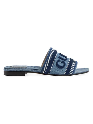 Jane Denim Slides