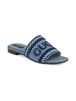 Jane Denim Slides