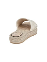 Damita Logo Eyelet Canvas Espadrilles