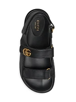 Moritz Logo Leather Athletic Sandals