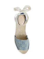 Pilar 51MM Denim Wedge Sandals