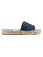 Pilar Denim Slide Espadrilles