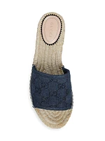 Pilar Denim Slide Espadrilles