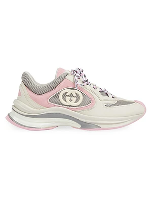 Run Premiem Suede Mesh Sneakers