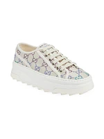 GG Crystal Trek Canvas Low-Top Sneakers