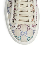 GG Crystal Trek Canvas Low-Top Sneakers