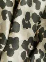 Leopard-Print Silk Long-Sleeve Shirt