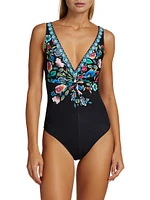 Evening Palace Twisted One-Piece Swimsuit