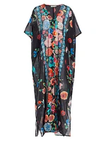 Evening Palace Cotton & Silk Caftan