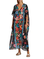 Evening Palace Cotton & Silk Caftan