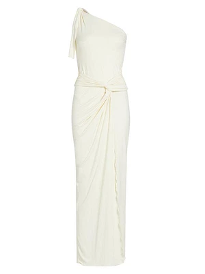 Knot Joy One-Shoulder Maxi Dress