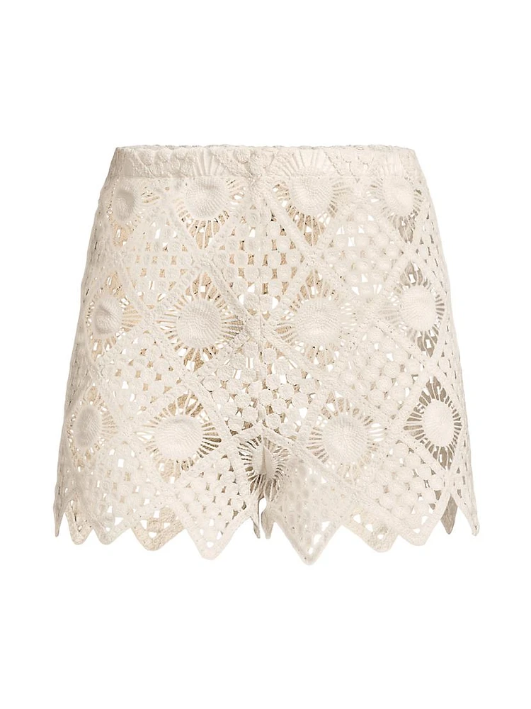 Playa Crochet Cover-Up Shorts