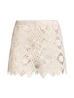 Playa Crochet Cover-Up Shorts