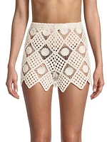 Playa Crochet Cover-Up Shorts