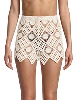 Playa Crochet Cover-Up Shorts