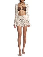 Playa Crochet Cover-Up Shorts