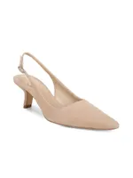 Bianka 65MM Suede Slingback Pumps