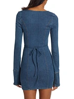 Stretch Denim Body-Con Minidress