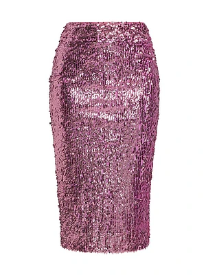 Sequined Pencil Skirt