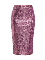 Sequined Pencil Skirt