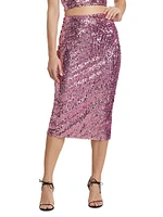 Sequined Pencil Skirt