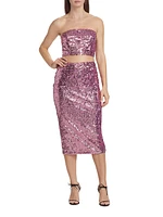 Sequined Pencil Skirt