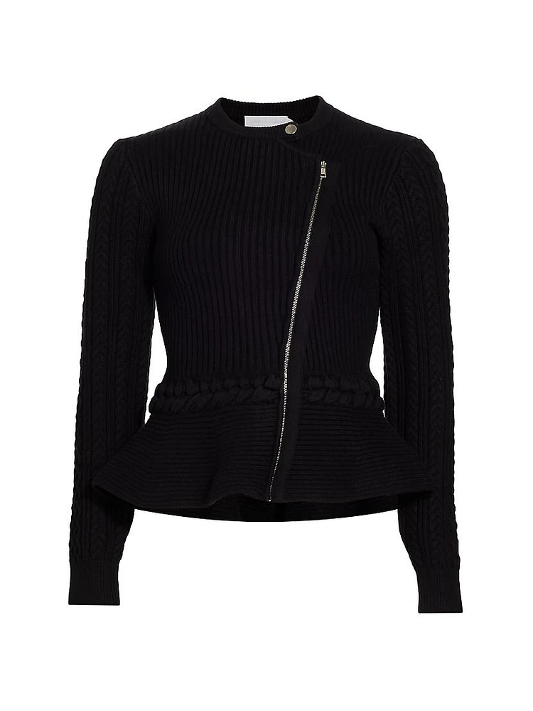 Andi Knit Peplum Jacket