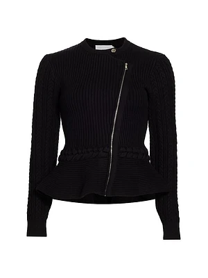 Andi Knit Peplum Jacket