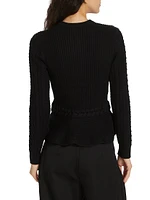 Andi Knit Peplum Jacket