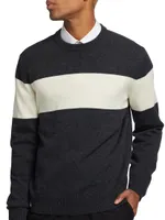 Hilles Striped Wool-Blend Sweater
