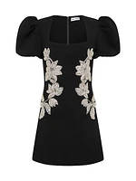 Ginevra Beaded Floral Minidress