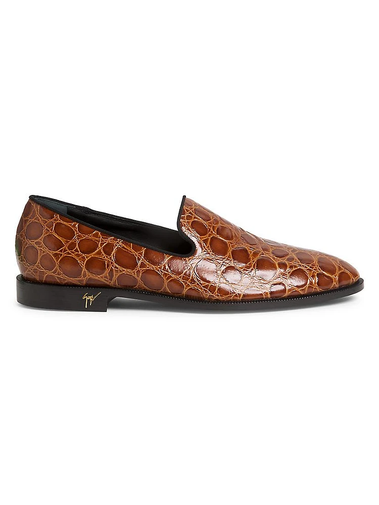 Goody Embossed Leather Loafers