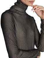 Mesh Turtleneck Bodysuit