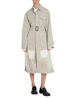 Belted Layered Trench Coat