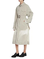 Belted Layered Trench Coat