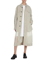 Belted Layered Trench Coat