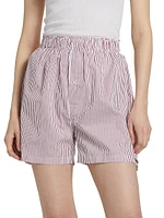 Striped Cotton Shorts