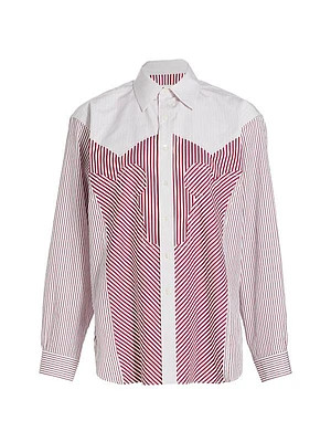 Striped Cotton Poplin Shirt